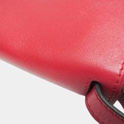Pre Owned Loewe Gate Red Leather Shoulder Bag
