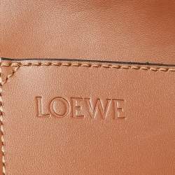 Pre Owned حقيبة يد لويفي فونت منسوجة كبيرة من الرافيا بلون بيج/أسود