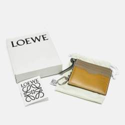 Pre Owned Loewe Multicolor Leather Keyring Card Holder