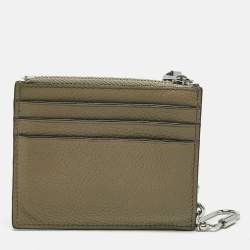 Pre Owned Loewe Multicolor Leather Keyring Card Holder