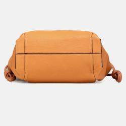 Pre Owned Loewe Brown Medium Leather Flamenco Knot Tote