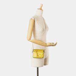 Pre Owned Loewe Yellow Nano Calfskin Puzzle Satchel