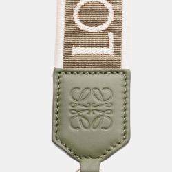 Pre Owned Loewe Green Small Leather Luna Hobo