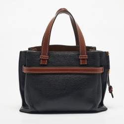 Pre Owned حقيبة يد توت لويفي جلد أسود/بني صغير غايت