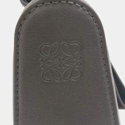 Pre Owned Loewe Brown Leather Mini Hammock Hobo Bag