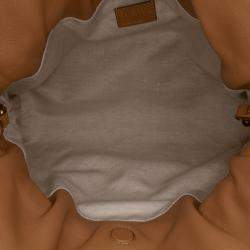 مملوكة مسبقًا Loewe Brown Red Anagram Canvas Flamenco Knot Clutch