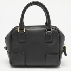 مملوكة مسبقًا Loewe Black Leather Amazona 16 Satchel
