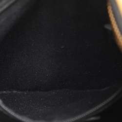 Pre Owned Loewe Black Monogram Fabric and Leather Hobo