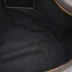 Pre Owned Loewe Black Monogram Fabric and Leather Hobo