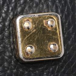 Pre Owned Loewe Black Monogram Fabric and Leather Hobo