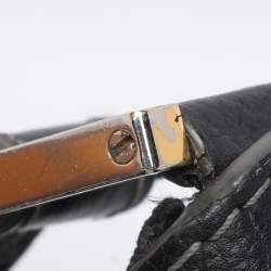 Pre Owned Loewe Black Monogram Fabric and Leather Hobo