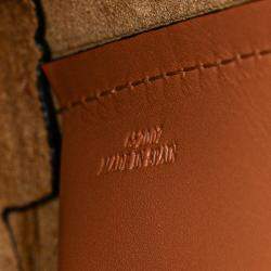 Pre Owned Loewe Brown Calfskin Bamboo Bucket Bag