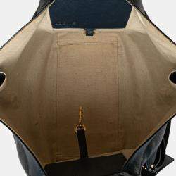 Pre Owned Loewe Blue Small Leather Hammock Satchel