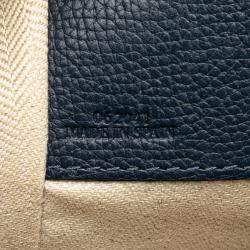 Pre Owned Loewe Blue Small Leather Hammock Satchel