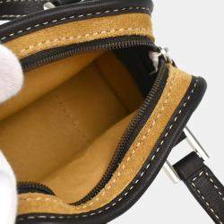 Pre Owned Loewe Beige Suede Mini Amazona Contenedor Pouch Bag Key Holder