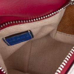 Pre Owned Loewe Multicolor Mini Calfskin Zigzag Puzzle Edge Satchel
