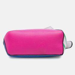 Pre Owned Loewe Multicolor Mini Calfskin Zigzag Puzzle Edge Satchel