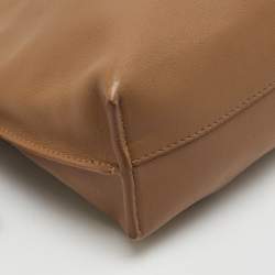 Pre Owned Loewe Brown Leather Mini Flamenco Shoulder Bag