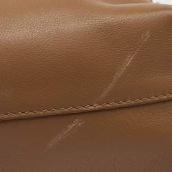 Pre Owned Loewe Brown Leather Mini Flamenco Shoulder Bag