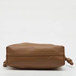 Pre Owned Loewe Brown Leather Mini Flamenco Shoulder Bag
