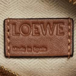 Pre Owned Loewe Tan Leather Small Puzzle Shoulder Bag