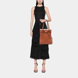 Pre Owned Loewe Brown Leather Ikebana Tote
