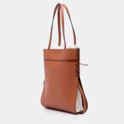 Pre Owned Loewe Brown Leather Ikebana Tote
