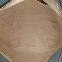 Pre Owned Loewe Blue Small Tricolor Calfskin Puzzle Satchel