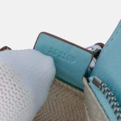 Pre Owned Loewe Blue Nano Calfskin Puzzle Satchel