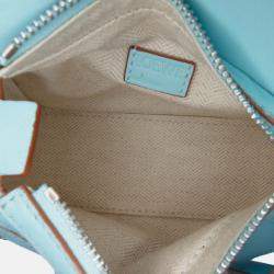 Pre Owned Loewe Blue Nano Calfskin Puzzle Satchel