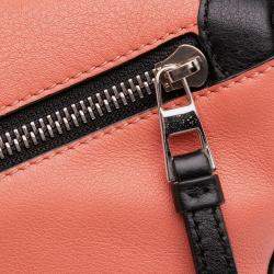 Pre Owned Loewe Brown Small Calfskin Graphic Puzzle Satchel