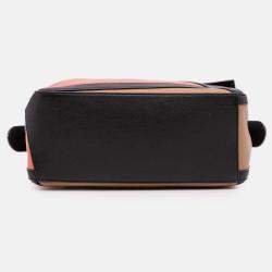 Pre Owned Loewe Brown Small Calfskin Graphic Puzzle Satchel