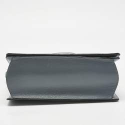Pre Owned Loewe Light Blue Leather Barcelona Crossbody Bag