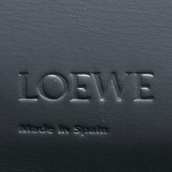 Pre Owned Loewe Light Blue Leather Barcelona Crossbody Bag