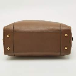 Pre Owned Loewe Brown Leather Amazona Satchel