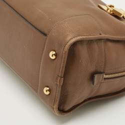 Pre Owned Loewe Brown Leather Amazona Satchel