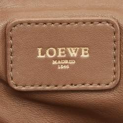 Pre Owned Loewe Brown Leather Amazona Satchel