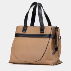 Pre Owned Loewe Brown Small Leather Gate Top Handle Satchel