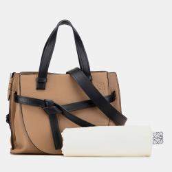 Pre Owned Loewe Brown Small Leather Gate Top Handle Satchel