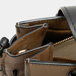 Pre Owned Loewe Brown Small Leather Gate Top Handle Satchel