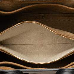 Pre Owned Loewe Brown Small Leather Gate Top Handle Satchel