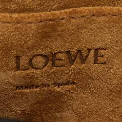 Pre Owned Loewe Brown Leather Mini Gate Dual Bag