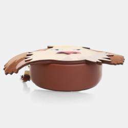 Pre Owned Loewe Heen Cookie Calfskin Coin Pouch