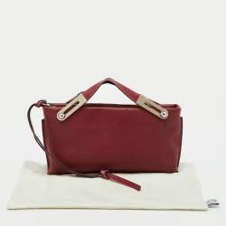 Pre Owned Loewe Red Leather Small Missy Clutch