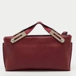 Pre Owned Loewe Red Leather Small Missy Clutch