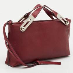 Pre Owned Loewe Red Leather Small Missy Clutch