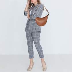 Pre Owned Loewe Brown Small Leather Luna Hobo
