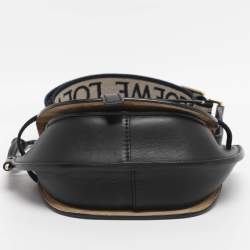 Pre Owned Loewe Black Leather Mini Gate Crossbody Bag