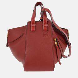 Pre Owned Loewe Red Hammock 2way Tote Bag