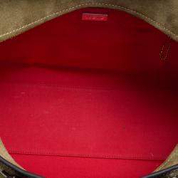 Pre Owned حقيبة لويفي أمازونا 36 جلد بني/كاكي